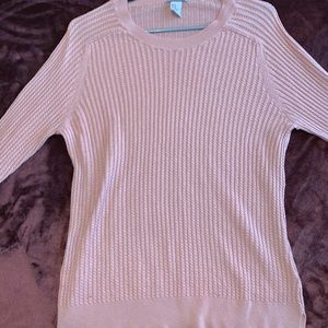 H&M light weight blush pink sweater